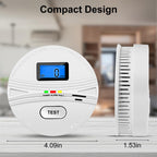 2 Pack Smoke and Carbon Monoxide Detector,Smoke Detector Carbon Monoxide Detector Combo with Batteries,Fire Alarm Smoke Detector with Test Button and Digital Display