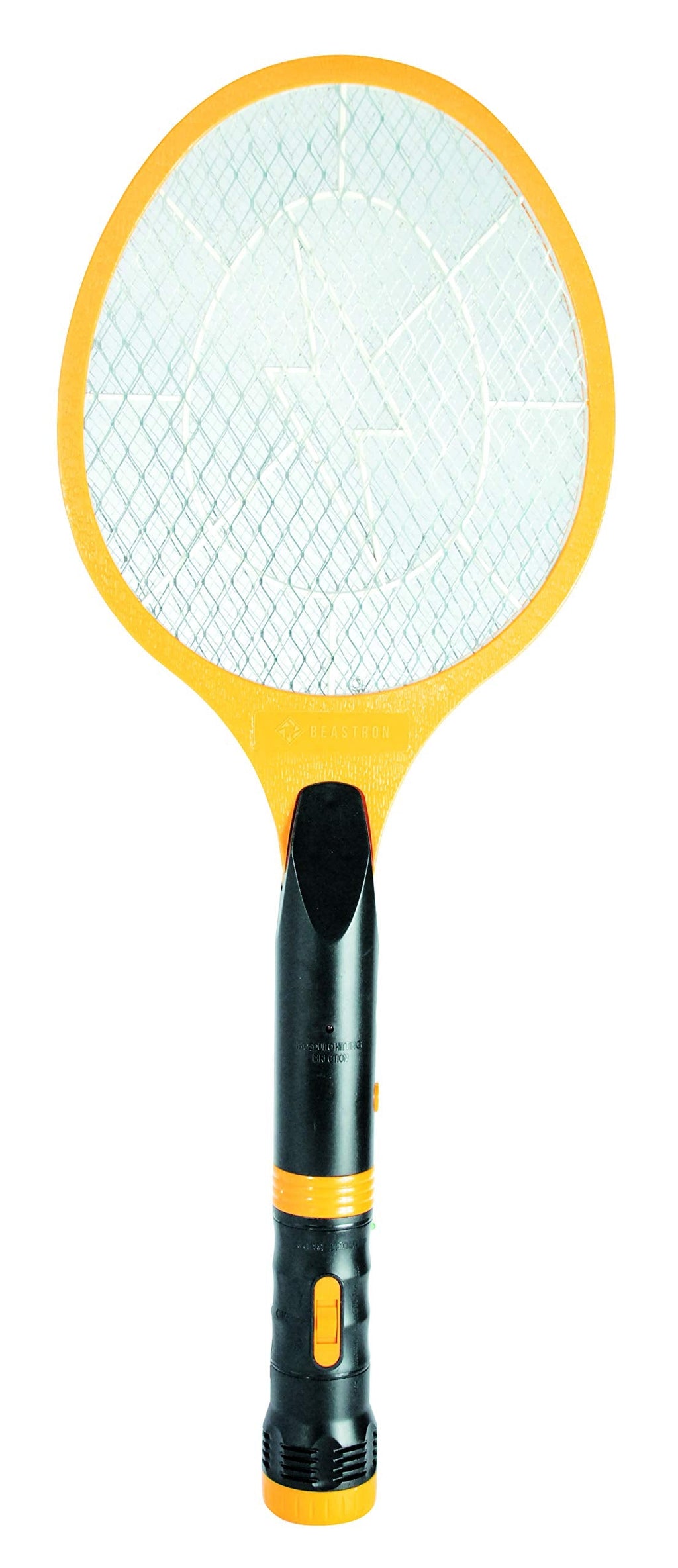 Beastron Bug Zapper Electric Fly Swatter 3000V USB Rechargeable, Mosquito Racquet Fly Killer Racket with LED Light & 3 Layer Safety Mesh (Large Size)