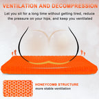 Gel Seat Cushion, Cooling seat Cushion (Super Large & Thick), Breathable Honeycomb Design Absorbs Pressure Points Seat Cushion, Gel Cushion for Office Chair, Home Car seat Cushion for Wheelchair