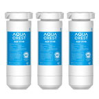 AQUA CREST XWF Refrigerator Water Filter, Replacement for GE® XWF water filter, NSF Certified, 3 Filters