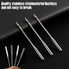60 PCS Heavy Duty HAX1 Needles, Size 90/14 100/16 110/18, Universal Compatible with Home Sewing Machine, Ideal for Leather, Jeans, Canvas, Thick Fabric