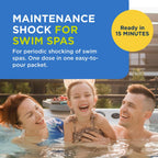 FROG Maintain for Swim Spas - Non-Chlorine Shock for Use With @Ease Floating System - Single Dose Packets for Easy Spa Maintenance & Treatment - 2 Pack