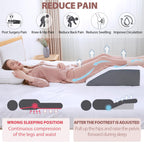 Touchutopia Leg Elevated Pillow, High-Density Leg Pillow Rest Elevating Foam Wedge, Supportive Foam Leg Wedge Pillow - Relieves and Recovers Foot and Ankle Injury, Leg Pain, Improves Blood Circulation