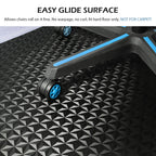 Office Chair Mat for Hard Floor, SALLOUS 63" x 51" Large Office Chair Mat, Gaming Chair Mat for Hardwood Floor, Multi-Purpose Floor Protector Desk Chair Mat for Home Office (Black)
