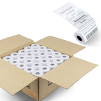 TK Thermal King, (50 Rolls) 2 1/4" x 50' feet Thermal Paper, POS Cash Register Receipt Rolls, Fits All Credit Card Terminal, Premium Quality, White