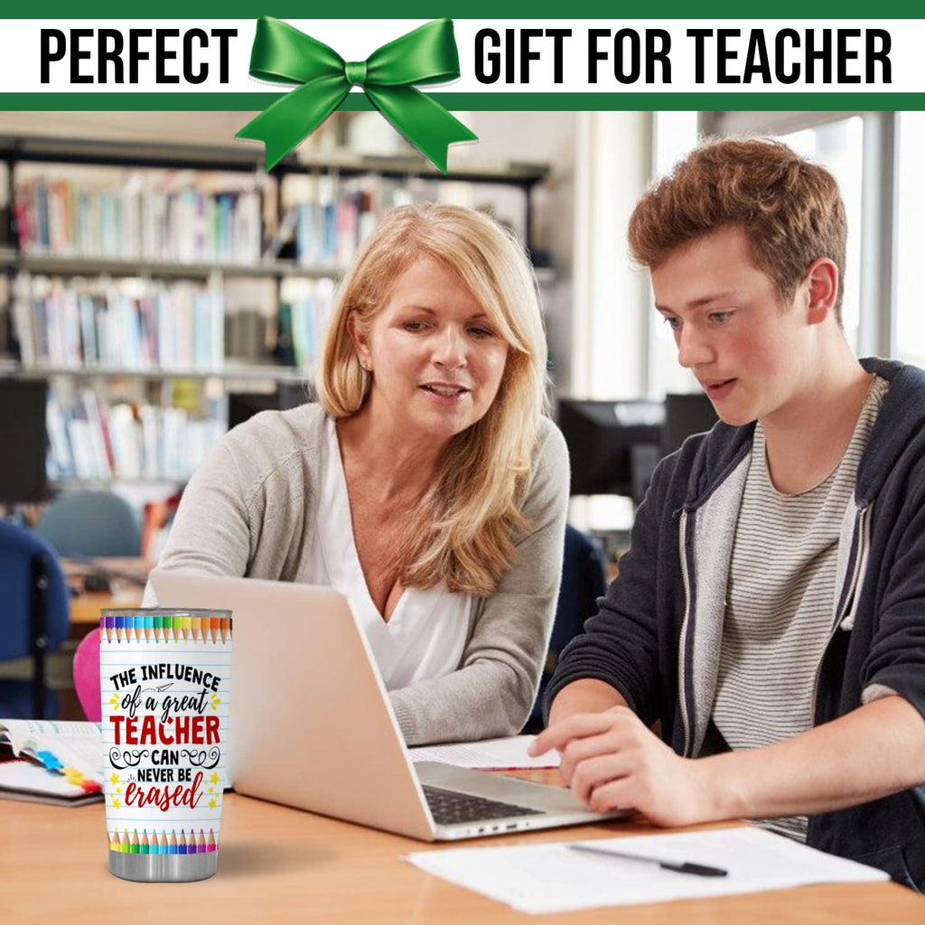 TEEZWONDER Teachers Day Gifts For Her, Him, Appreciation, Thank You Gifts From Students, Teacher Graduation Gifts, Christmas, Valentines Day, Birthday Gifts For Teacher, 20oz Stainless Steel Tumbler