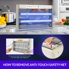 mafiti 20w Bug Zapper Indoor 3500V Fly Traps Electric Mosquito Zapper Fly Killer Gnats Fruit Trap for Home Restaurants Kitchen Garden