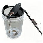 Bucket Lid Mouse Trap Metal 5 Gallon Bucket lid,Strong Metal Material That Cannot be Bitten, auto Reset, (Black)