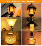 CPPSLEE LED Flame Light Bulbs, 4 Modes Flickering Light Bulbs, E26 Base Fire Flame Bulb, Halloween Decorations Outdoor Indoor, Halloween Light Bulbs (Yellow, 2 Pack)