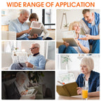 Large Magnifying Glass with Light, Full Page 5X Magnifier 48LED Cold & Warm Light with 3 Modes, Folding Handheld Illuminated Lighted Magnifier for Seniors Low Vision Reading Inspection