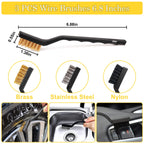 TTRCB 27Pcs Car Detailing Kit, Car Detailing Brush Set, Auto Detailing Drill Brush Set, Car Detailing Brushes, Car Wash Kit, Car Accessories, Car Cleaning Tools Kit for Interior, Exterior, Wheels