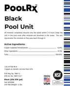 PoolRx Pool Unit #101066 6 Month Algaecide Treats 20k-30k gallons, Black