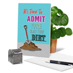NobleWorks - Funny Happy Birthday Card with Envelope - Congrats Greeting Card for Elderly, Birthday Fun - Older than Dirt C6879BDG