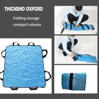 Positioning Bed Pad with Handles 48" X 40" Incontinence Mattress Bedding Protector Liner Underpad Straps for Easy Lift & Transfer Reusable Washable Waterproof Hospital Quality
