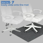 RccugmatS Chair Mat for Hardwood & Tile Floor, 47" x 52" Heavy Duty Office Chair Mat for Rolling Chairs Easy Glide, Anti Slip, Non-Curve, Floor Protector for Home Office, Gray
