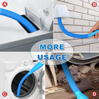 2 Pieces Dryer Vent Cleaner Kit and Flexible Dryer Lint Brush Vacuum Hose Attachment Power Lint Remover Refrigerator Coil Brush