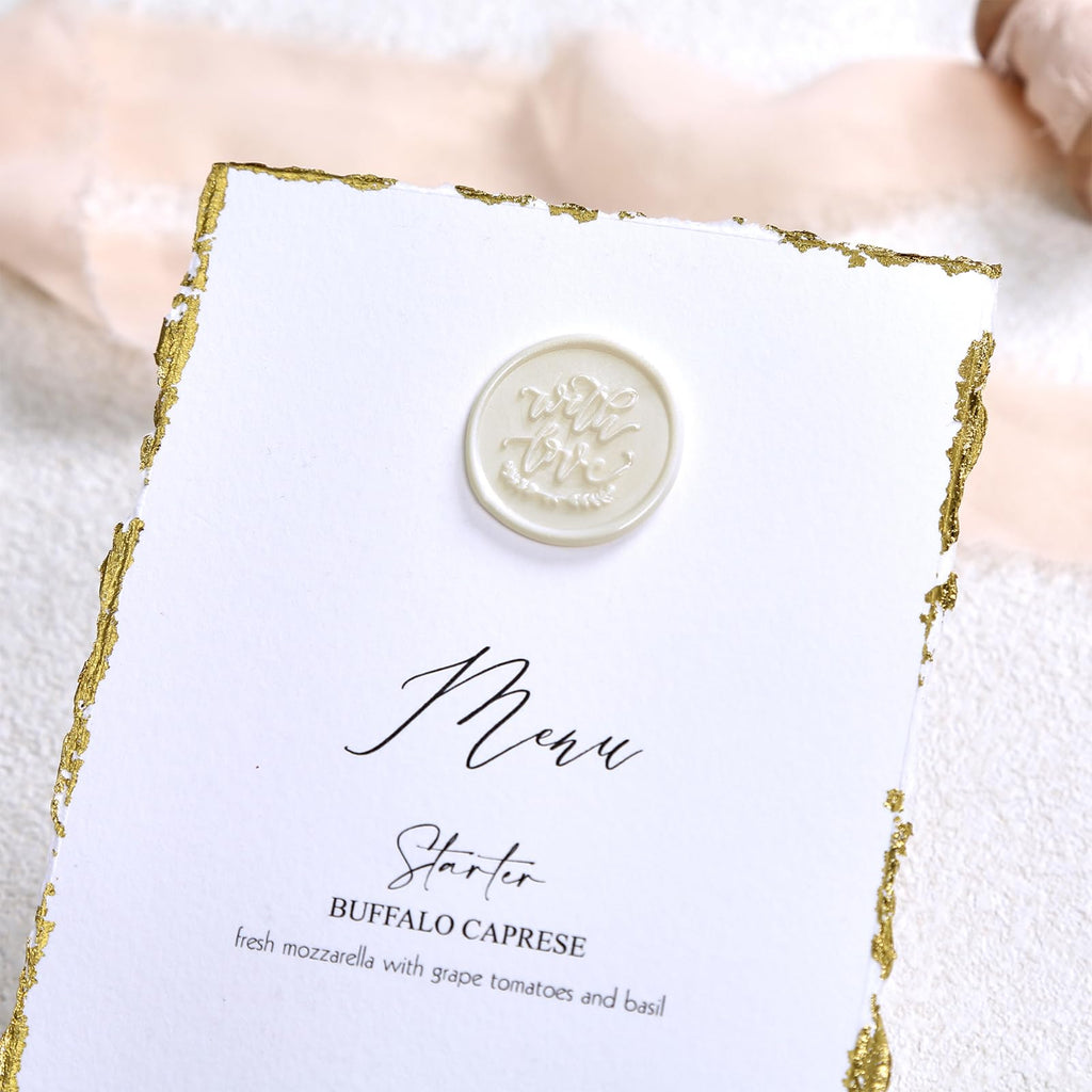 UNIQOOO Pearl White Glue Gun Sealing Wax Sticks for Wax Seal Stamp - Perfect for Wedding Invitations, Snail Mails, Wine Gift Wrapping, Christmas Gift, Pack of 8