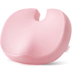 AMOOS Stylish Pink Seat Cushion, Ergonomic Wider Office Chair Cushion Enhances Posture with Lasting Support for Sciatica & Hip Pain Relief, Memory Foam Cushion for Office & Home Chair, Car Seat