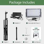 LBW Grow Lights for Indoor Plants, 144 LEDs Full Spectrum Standing Plant Grow Light with 4/8/12H Timer, 6 Dimmable Levels,68" Adjustable Tripod, Floor Grow Lamp for Tall Large Indoor Plants Growing