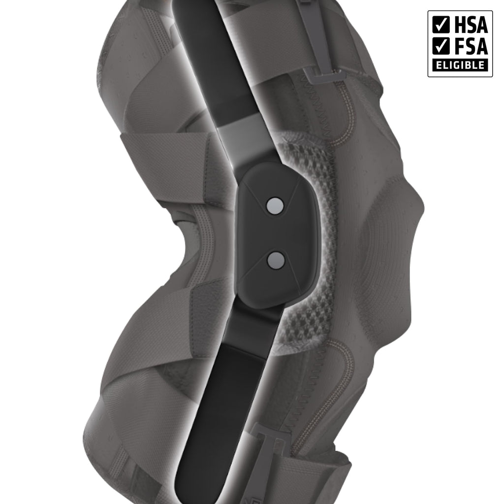 Shock Doctor Compression Knee Brace for Men & Women, Maximum Support, Adjustable Dual Hinges