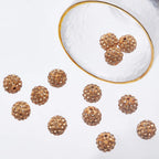 PH PandaHall 100pcs 10mm Rhinestones Beads Topaz Pave Disco Ball Clay Beads Polymer Clay Rhinestone Beads Crystal Diamond Beads for Pen Bracelet Necklace Earring Jewelry Making Christmas Decor