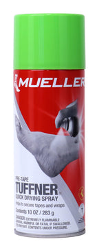 MUELLER Sports Medicine Tuffner Quick Dry Pre-Tape Spray, Secure Tapes & Wraps for Home and Athletic Professionals Use, Enhance Performance Edition, 10 Ounce