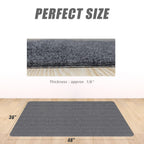 Sycoodeal Office Chair Mat for Hardwood Floor,Office Computer Gaming Chair Mat for Tile Floor,Large Floor Protector Rug,Anti-Slip,Easy to Clean,Grey(48"x36")