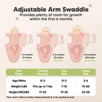 KeaBabies 3-Pack Swaddles for Newborns, Girls, Boys with Hats - Organic Soft Baby Sleep Sacks, Breathable Baby Swaddle 3-6 Months Beanies Set, Premie Infant Sleep Sack 0-3 Months (Butterflies)