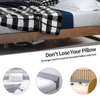 MABOZOO Pillow Wedge for Headboard Gap,Light Grey Bed Wedge Gap Filler King Size,Foldable Bed Wedge Pillow for Headboard, Foam Mattress Gap Filler,76"x6"x6"