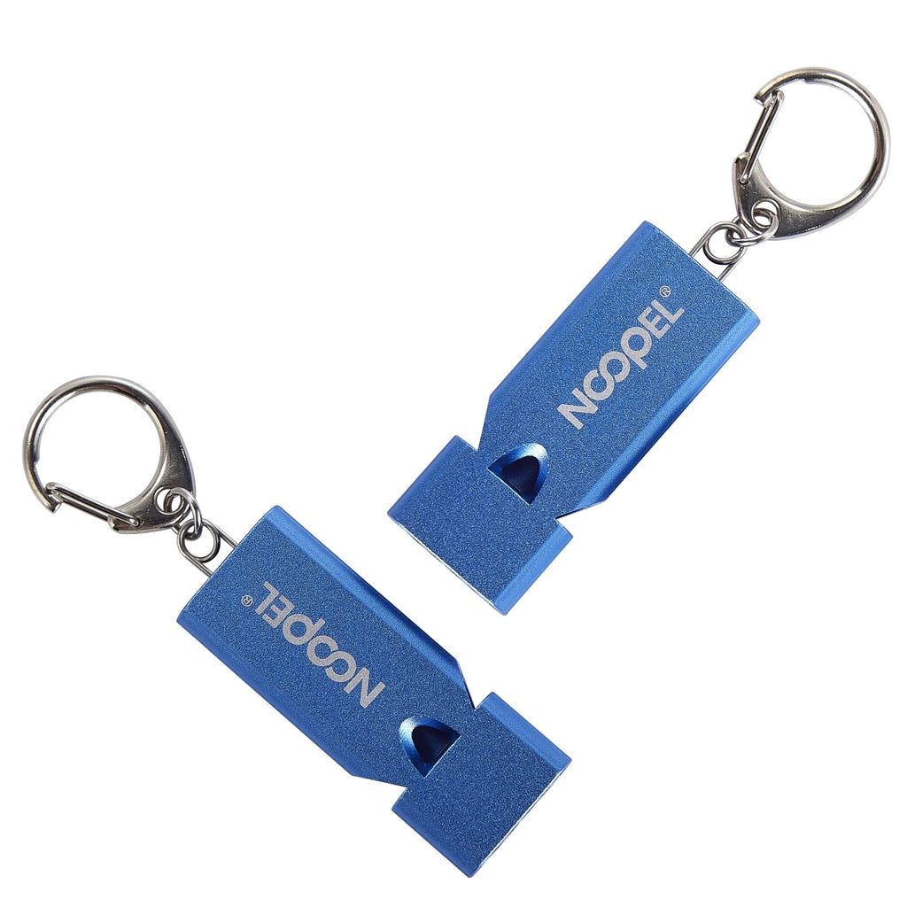 Whistle Emergency Three Tubes Survival Whistles 2 Pack with Lanyard for Hiking Camping Kayak Sports Outdoor Safety Kids Lifeguard Rescue Signaling (Blue)