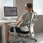Benazcap Seat Cushion, Memory Foam Cushion for Office Chair - Ergonomic Chair Cushions for Tailbone Pain Relief, Sciatica & Back Support with Breathable Case, Office Chair Cushion & Car Seat Cushion
