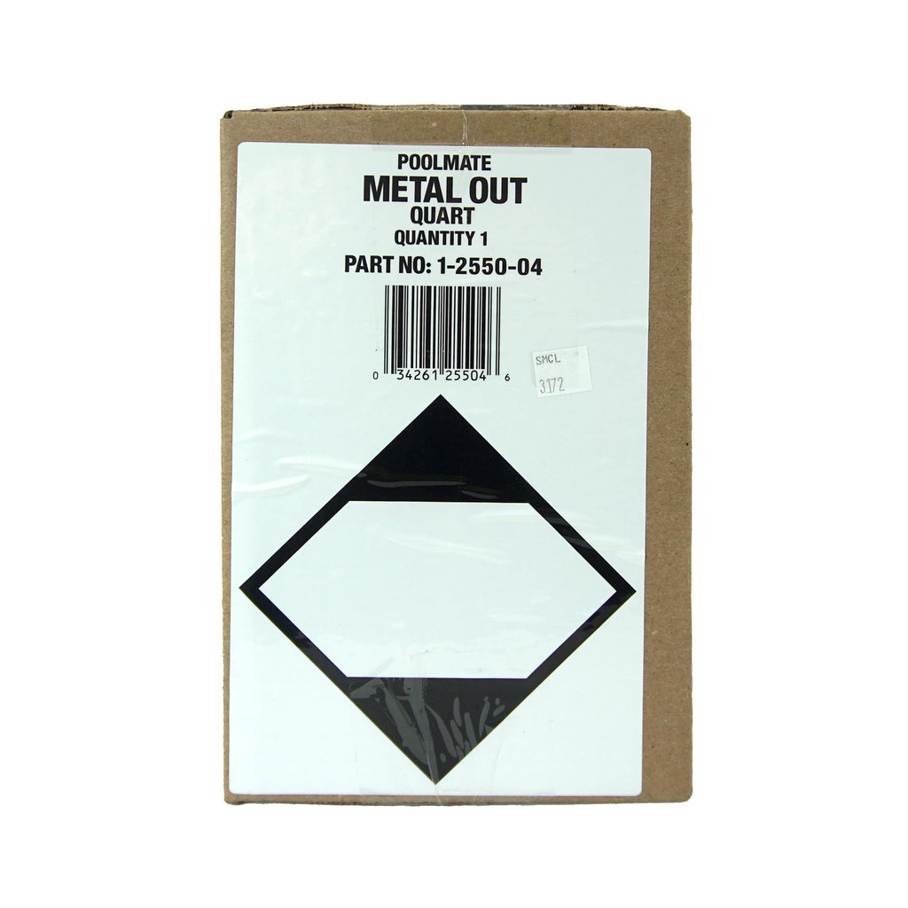 Pool Mate 1-Quart 4-Pack Concentrated Metal Out Stain and Mineral Inhibitor, Pool Metal Remover, Stain Remover, Made in USA