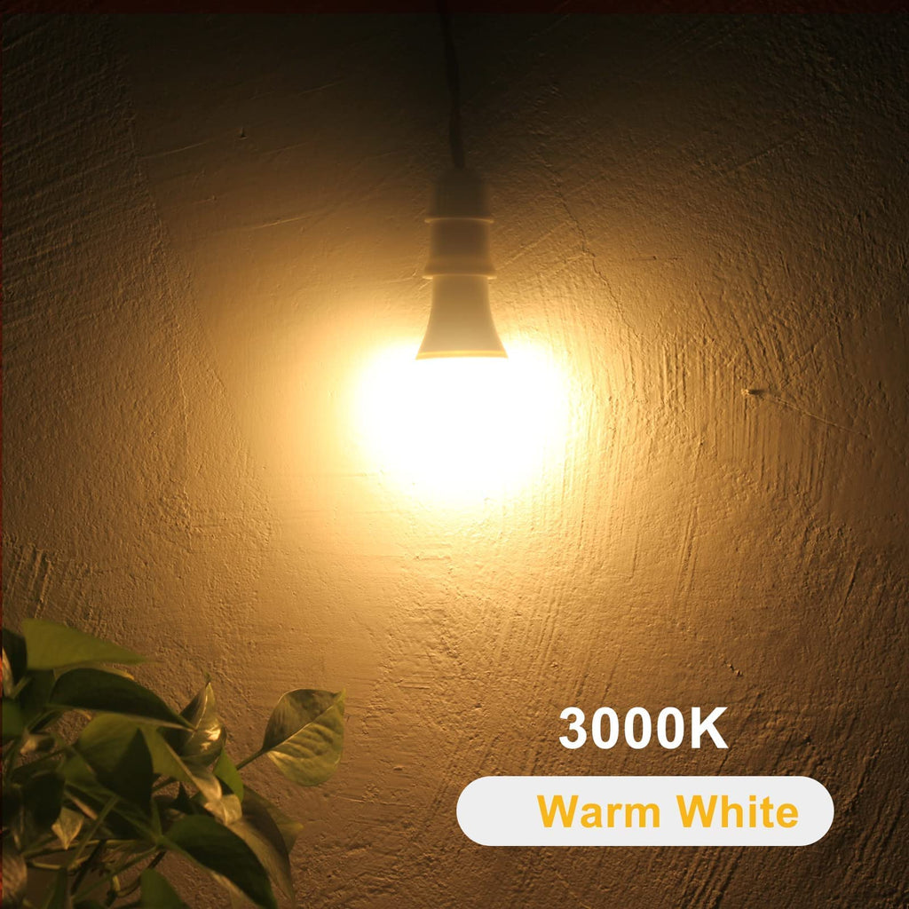 Qualilux Dusk to Dawn A19 LED Light Bulbs Outdoor, Automatic On/Off, 60W Equivalent, Warm White 3000K, Energy Efficient 9.5W, 850 Lumen, E26 Base, 4-Pack, HQ-H009