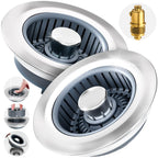 zaa 2 Pack Sink Drain Strainer, Sink Stopper, 3 in 1 Stainless Steel Kitchen Sink Drain Strainer with Anti-Clogging Basket, Fit US Standard 3-1/2 Inch Drain Hole