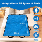 Multi-Functional 48x40 inch Positioning Bed Pads for Elderly, Bed Buddy Patient Lift Sling Handicap Accessories for Daily Living, Elderly Must Haves Assistance Products Patient Turning Device Reusable