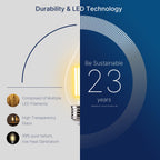FLSNT 60 Watts Equivalent LED Chandelier Light Bulbs, Dimmable CA11 LED E26 Base Candelabra Bulbs, 2700K Soft White, 12 Pack UL,CA65 Listed.