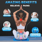 Gel Seat Cushions for Long Sitting- Extra Large & Ultra Thick(2" Inch)- Office Chair Cushion for Pressure Relief, Sciatica, Hip & Back Pain- Car Seat, Wheelchair, Truck Driver Seat - Non-Slip Ties