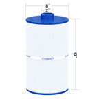 Cryspool® 08008 Filter Compatible with PCS75N, Maax Spas, 100594, C-8475, FC-3320, 75 Sq. Ft Spa Filter Cartridge, 1 Pack