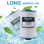 Mamokin Spa Filter 6CH-402 Replaces PMA40L-F2M, Master Spas Twilight X268365, X268543, X268511, X268514, Unicel 6CH-402, Filbur FC-0317, 2" Male Thread/MPT Hot Tub Filter 2PACK