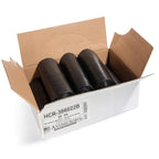 Aluf Plastics High Density Trash Bags, 60 Gallon, 150 Count, 22 Micron (eq), 38" x 60", Black, for Bathroom, Office, Industrial, Commercial, Janitorial, Municipal, Recycling