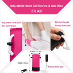 10 Pcs Hip Replacement Kit with Leg Lifter Hip Back Knee Replacement Recovery Aids for Seniors Pregnant, 32" Foldable Magnetic Grabber Sock Assistant Device Shoe Horn Dressing Stick Bath Sponge