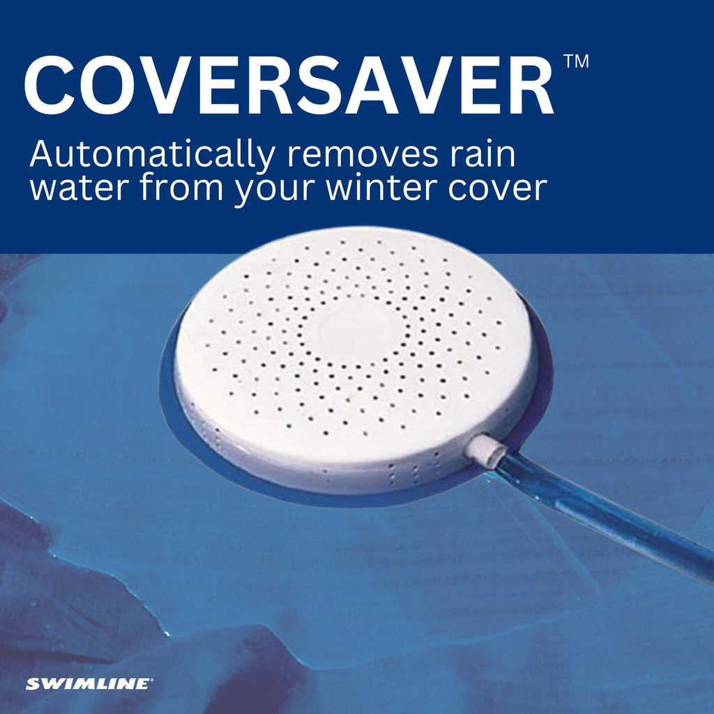 SWIMLINE HYDROTOOLS ORIGINAL Submersible Pool Cover Water Siphon Pump Automatic Removal For Above Ground Swimming Pools, Covers, & Hot Tubs Winterizing Kit |Non Electric Drain Hose Cover Saver 5436