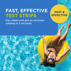 FROG Test Strips for Pools and Hot Tubs - Accurate Indicator for Free Chlorine or Bromine Levels, pH, Total Alkalinity and Total Hardness - Easy Water Testing - 50 Test Strips - 2 Pack