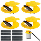 Mouse Trap Bucket - Mouse Traps Indoor for Home - Multi-Catch, Auto-Reset, Humane or Lethal Rat Trap - ABS Material - 5 Gallon Bucket Compatible-4pack
