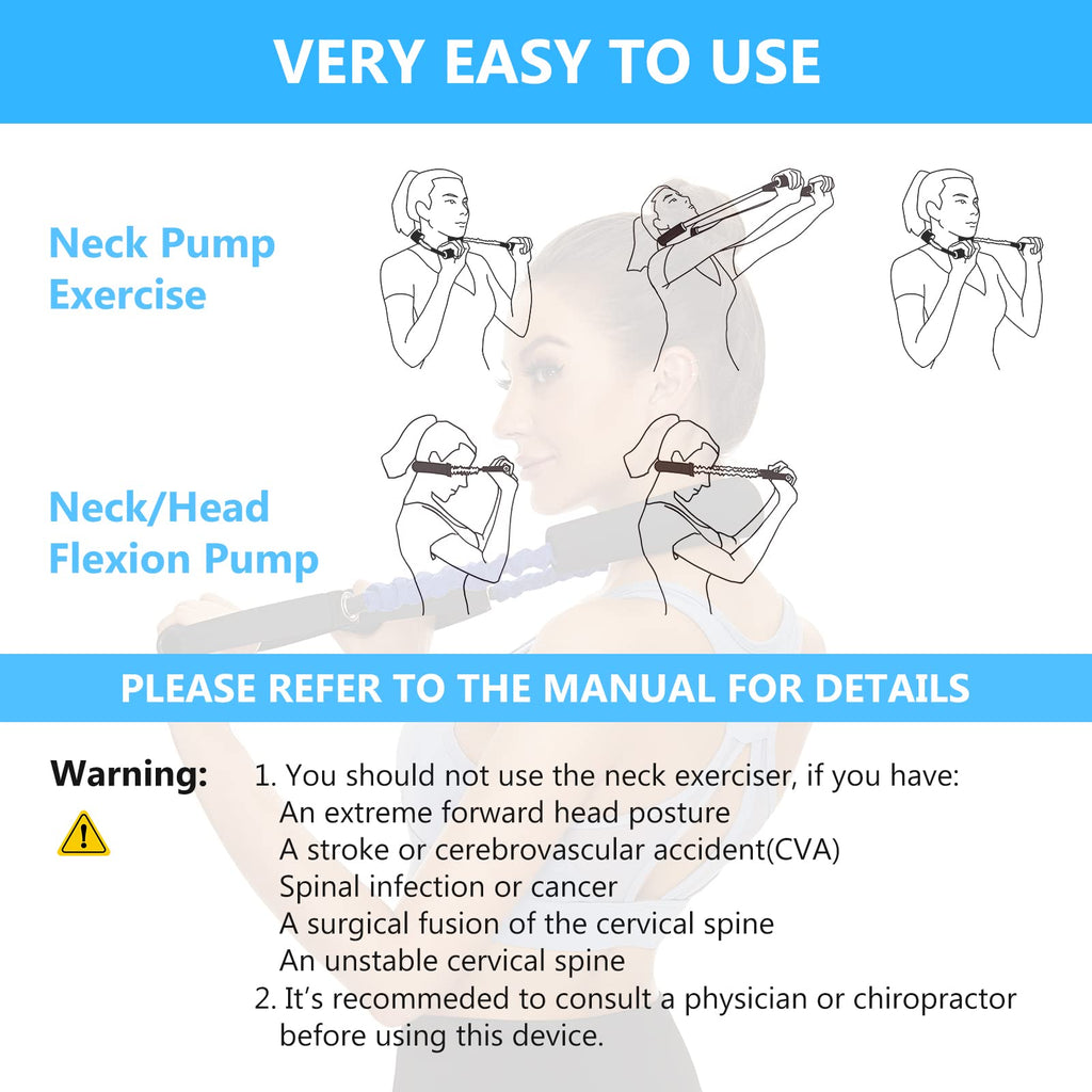 Neck Stretcher Exerciser, Cervical Traction Device for Neck Pain Relief and Cervical Spine Alignment. Portable Neck Traction Exerciser for Home/Office, Neck and Shoulder Relaxer. (20-25 Pounds)