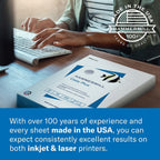 Hammermill Cardstock, Premium Color Copy, 80 lb, 8.5 x 11 - 1 Pack (250 Sheets) - 100 Bright, Made in the USA Card Stock, 120023R, White