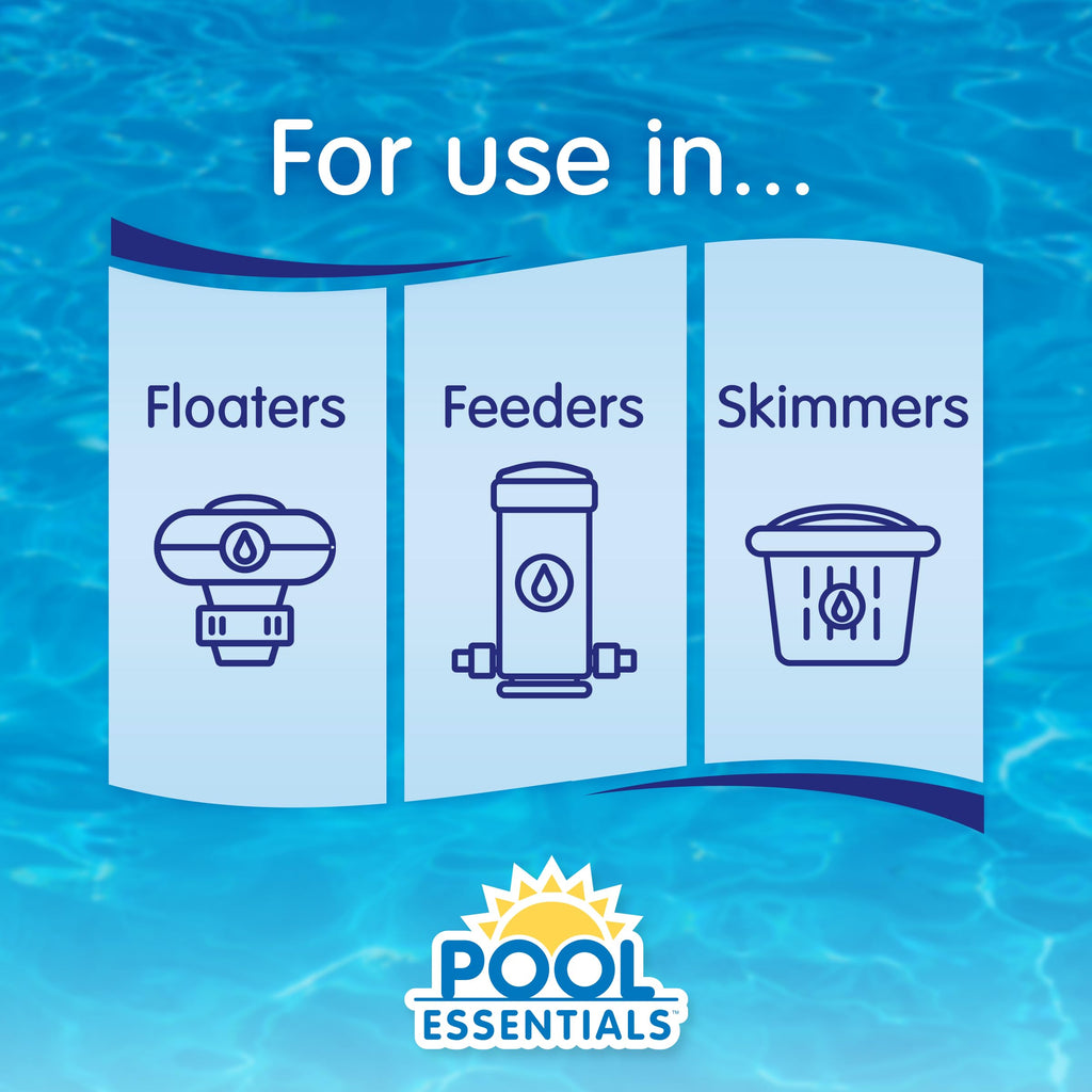 Pool Essentials® 3" Swimming Pool Chlorinating Tablets, Kills Bacteria & Controls Algae, 5LB