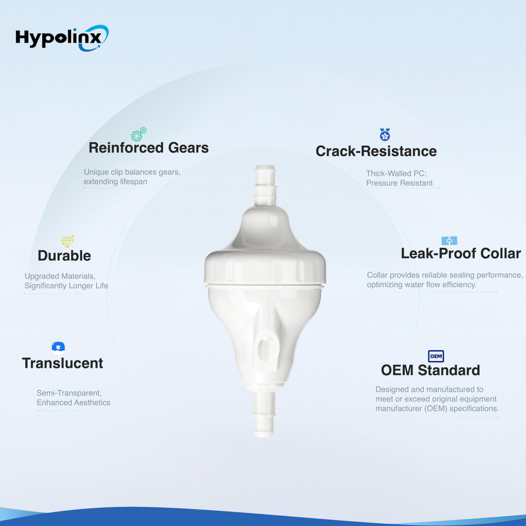 Hypolinx Upgraded Polaris G52 Backup Valve Replacement Kit for Polaris Pool Cleaner 280, 180, 380, 480, with High-Strength Gears and Crack-Resistant Case Kit for Polaris Pool Cleaner