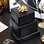 RUSPEPA Black Metallic Wrapping Paper - Solid Color Matte Paper Perfect for Wedding, Birthday, Christmas, Baby Shower - 17.5 Inches X 65.6 Feet