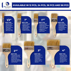 Pro Grade - Chip Paint Brushes - 96 Pack - 2 Inch - Chip Brushes - Versatile for Paints, Stains, Varnishes - 2 Inch Light Brown Chip Brushes Multi-Purpose Use
